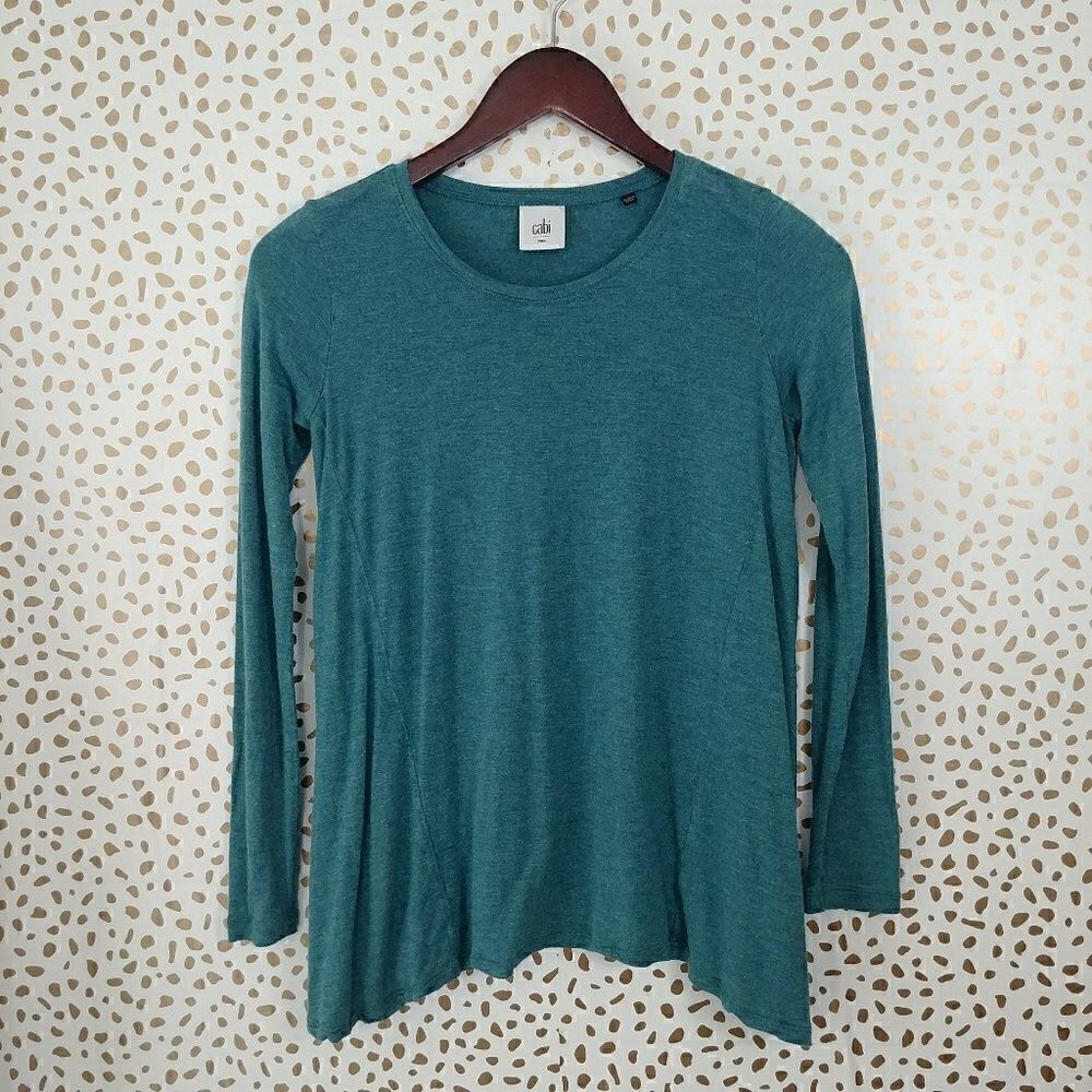 Cabi Swing Tee Top #3056 Turquoise Size XXS